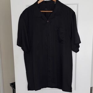 Tommy Bahama Black Casual Button Down Shirt